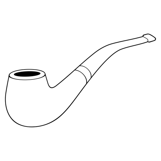 Elegant smoke pipe vector design for crafting projects