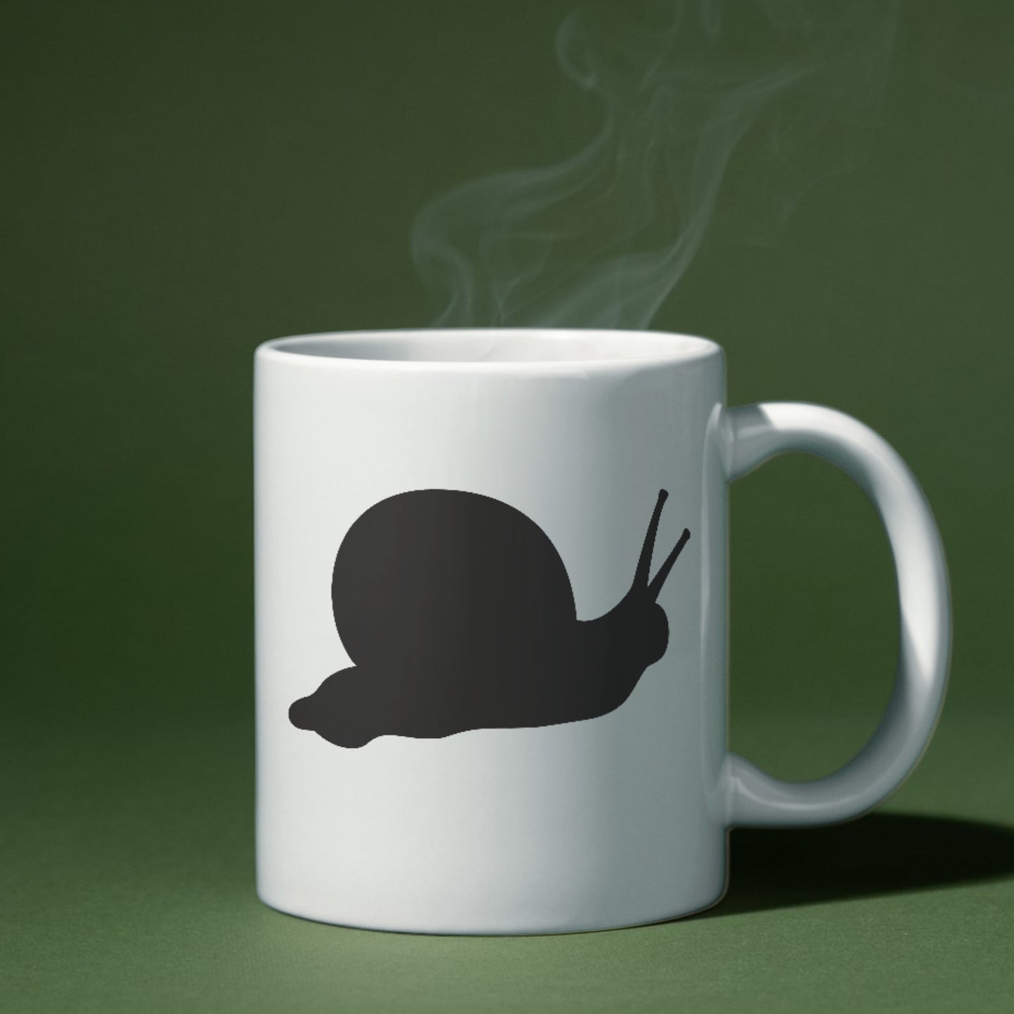 Elegant snail silhouette for creative crafting projects