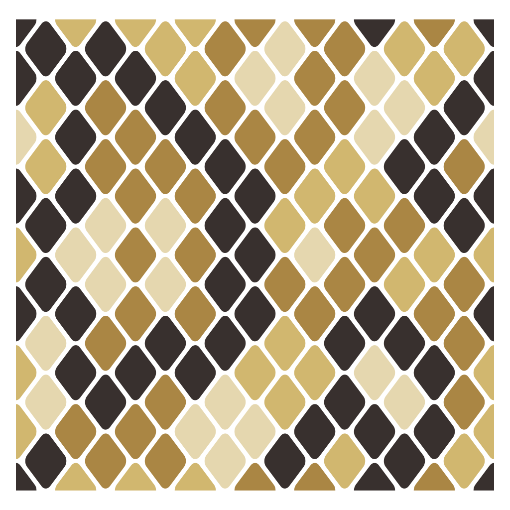 Unique snake skin pattern design for cutting machines