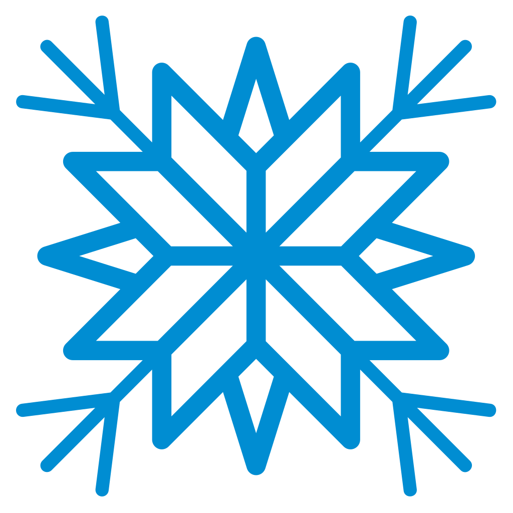 Beautiful snowflake vector design for creative projects