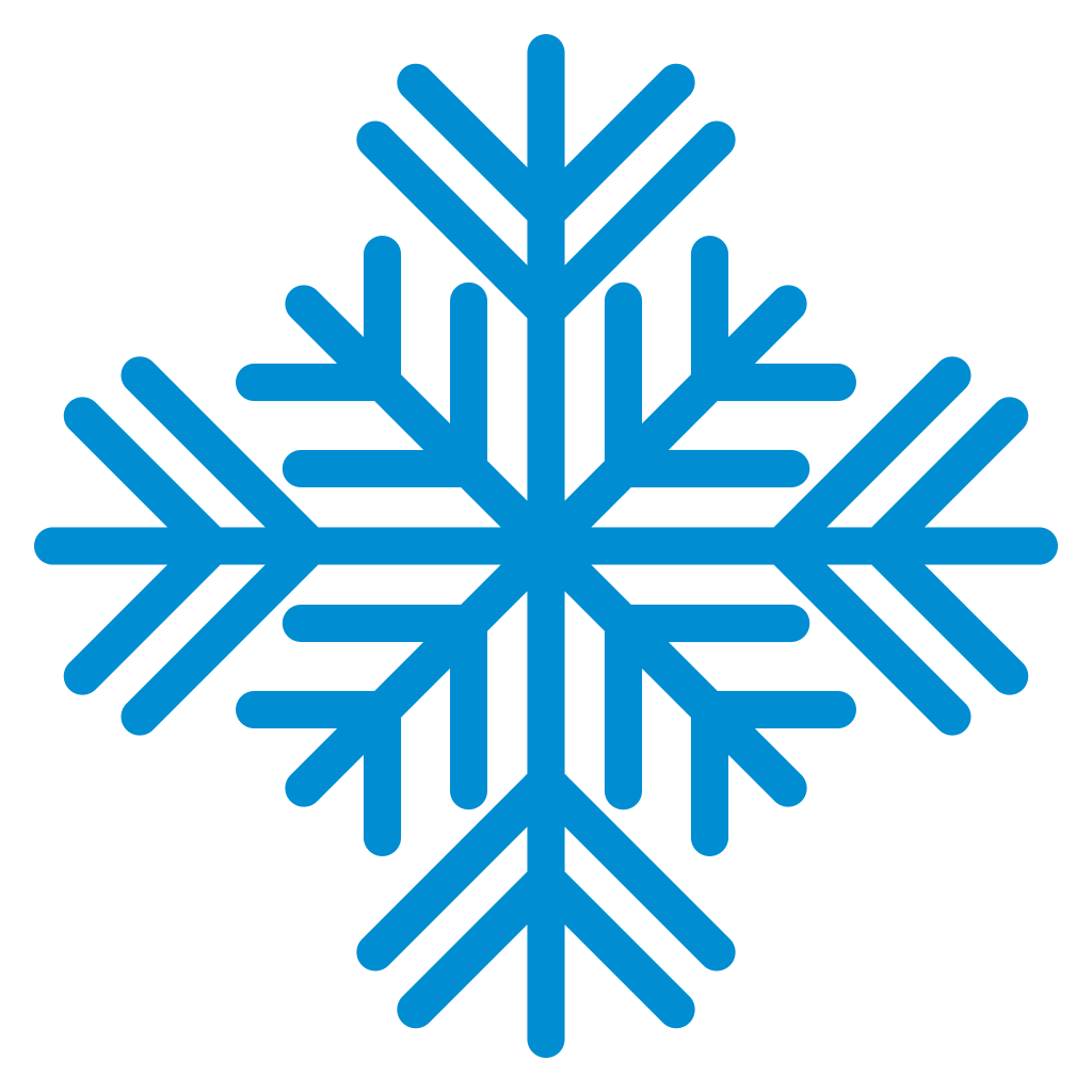 Unique snowflake vector icon for creative projects