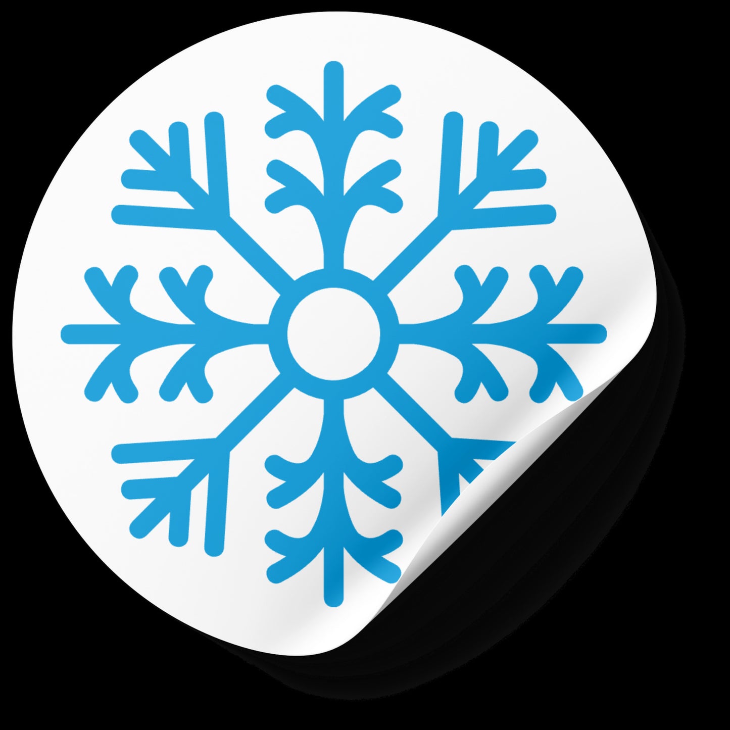Winter themed snowflake design for creative projects