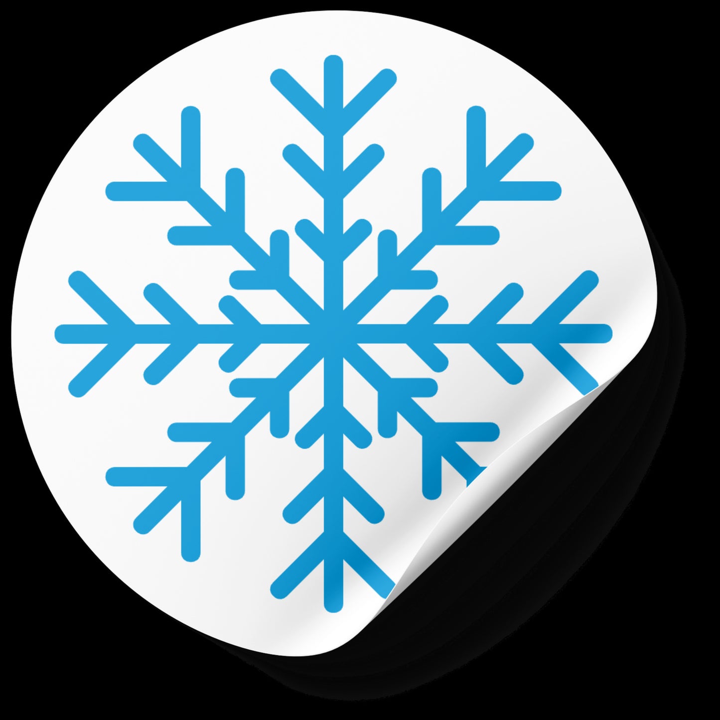 Stylish blue snowflake design for cutting machine projects