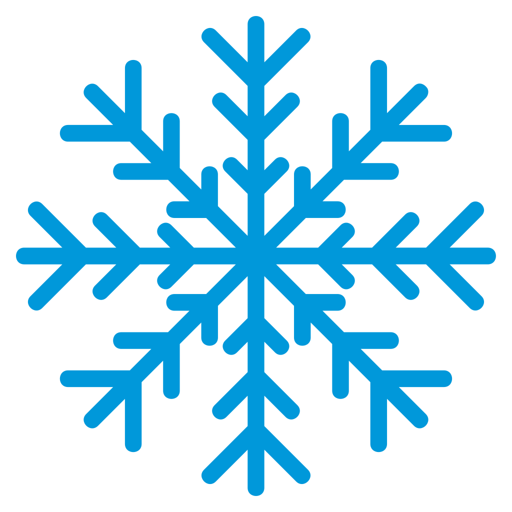 Stylish blue snowflake design for cutting machine projects