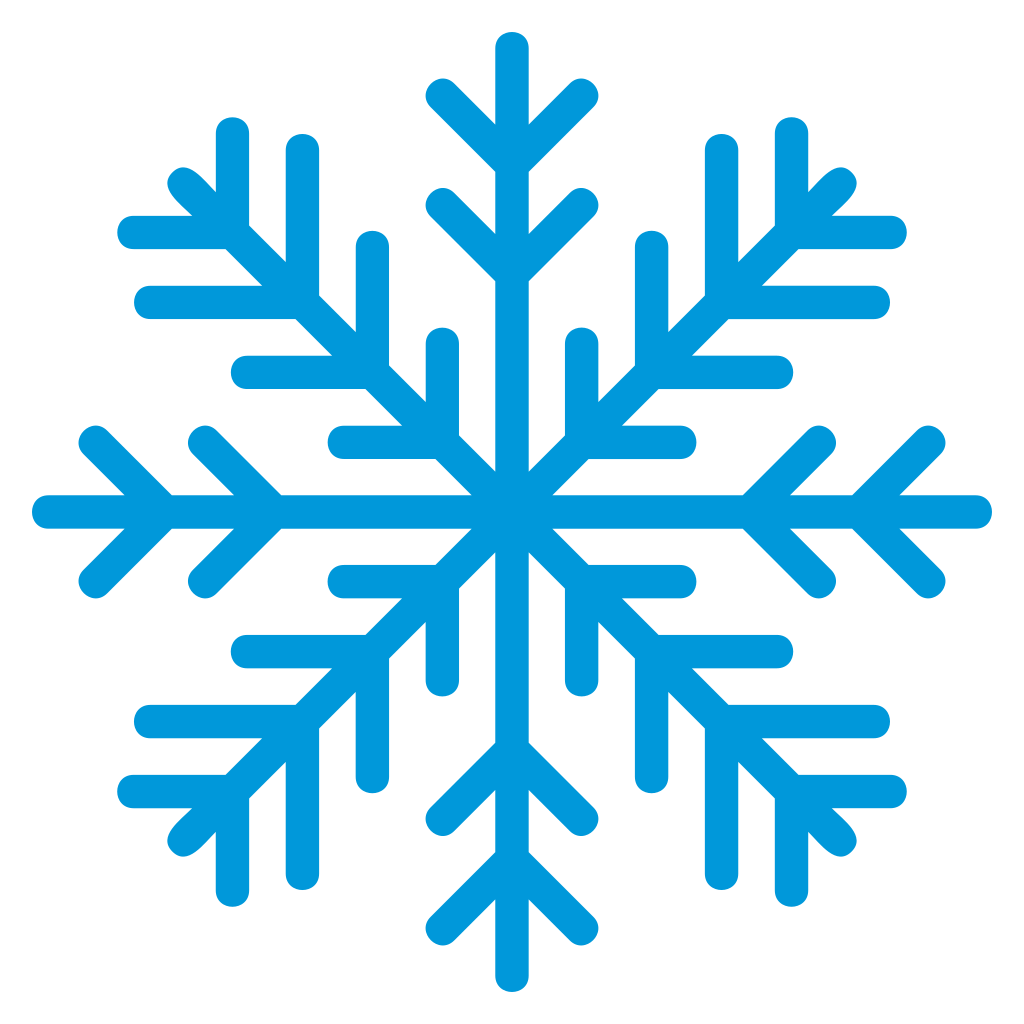 Blue snowflake design for versatile crafting projects