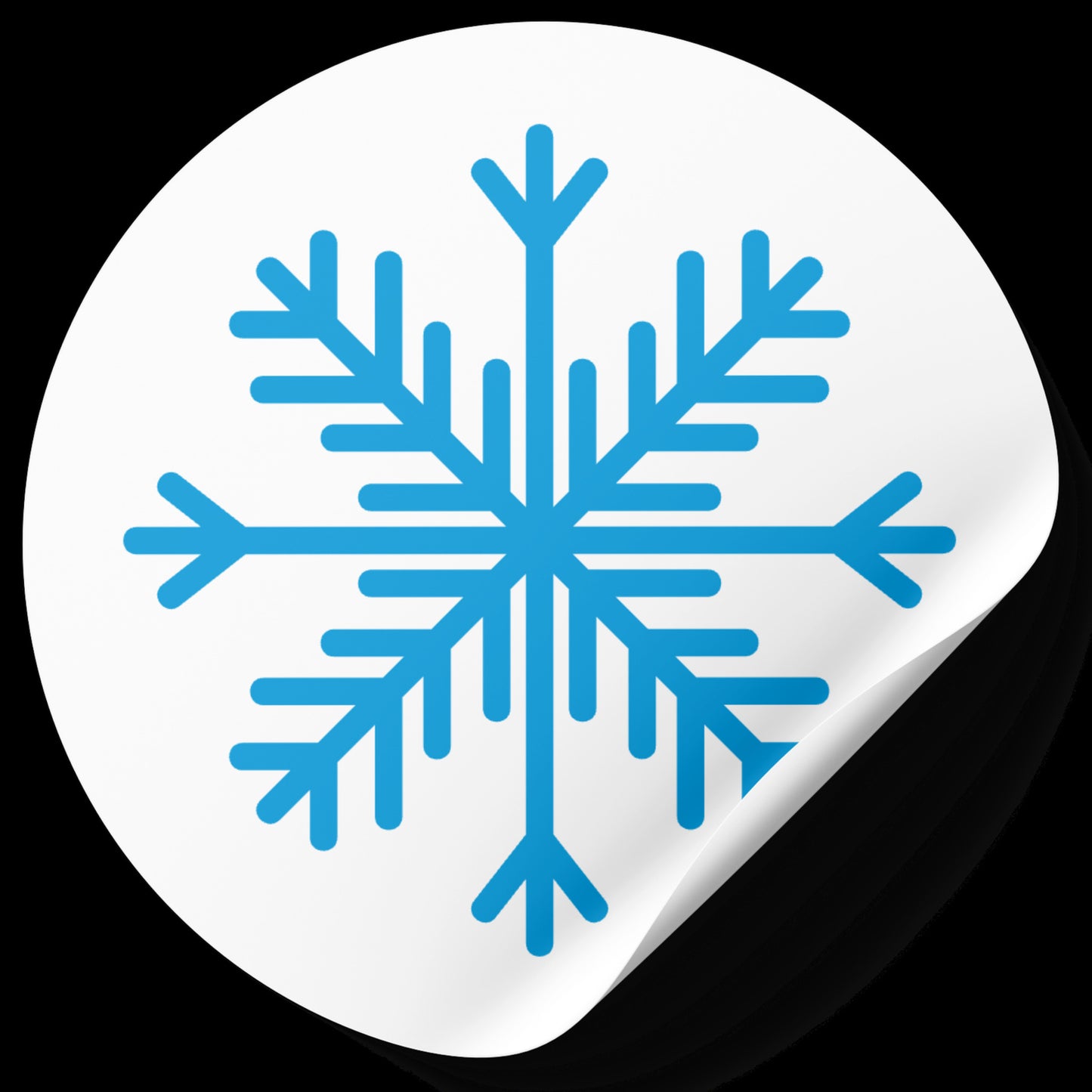 Elegant blue snowflake design for creative cutting projects