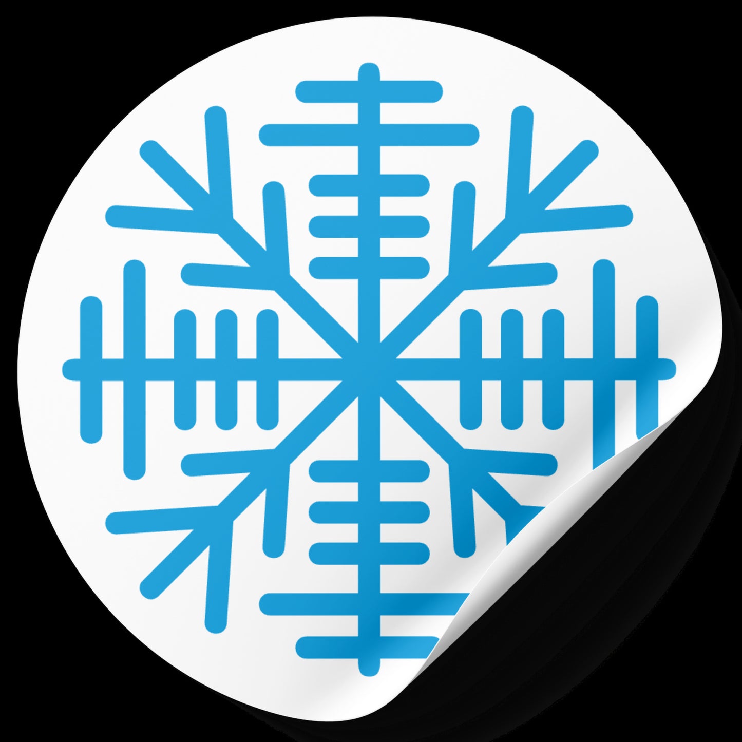 Unique snowflake vector design for crafting and cutting