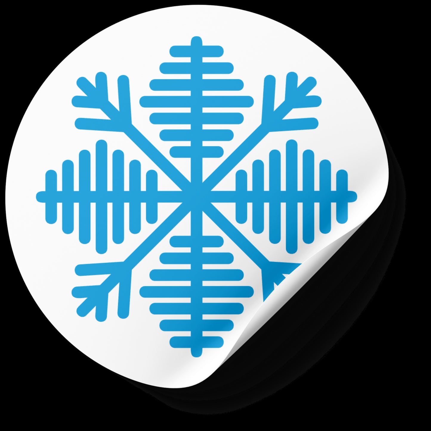 Unique blue snowflake vector design for cutting machine projects