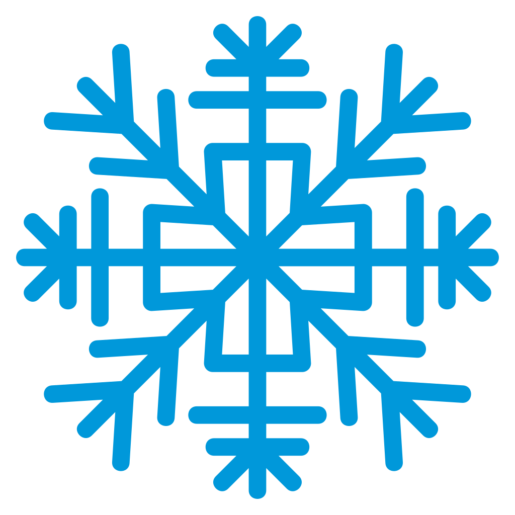 Unique blue snowflake design for crafting projects