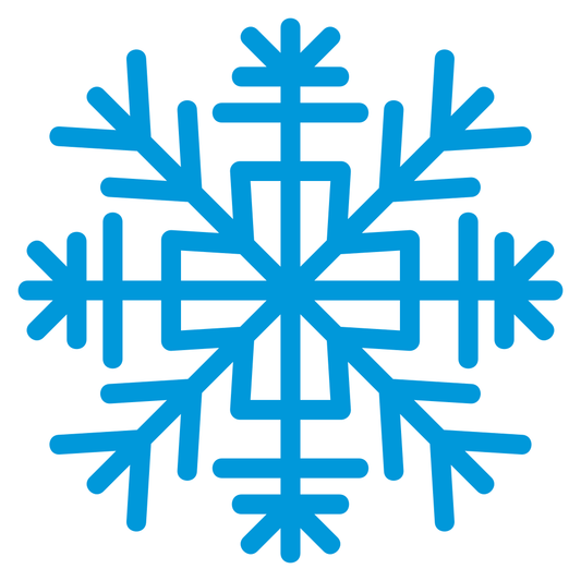 Unique blue snowflake design for crafting projects
