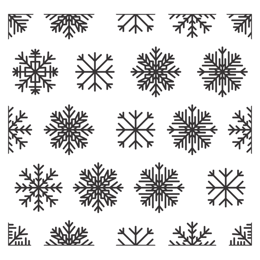 Elegant snowflakes pattern for crafting and cutting machines