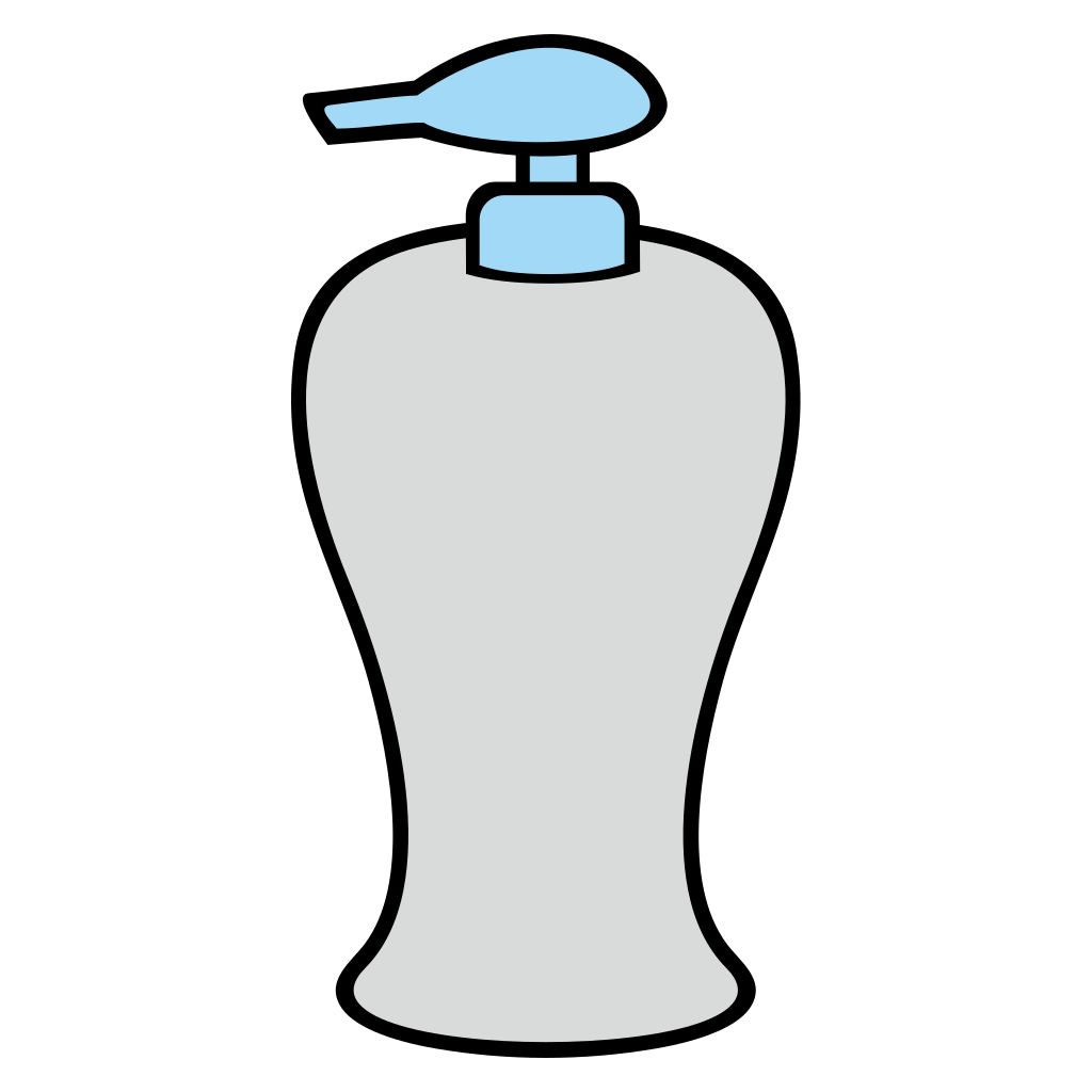 Stylish vector svg design of a modern soap dispenser