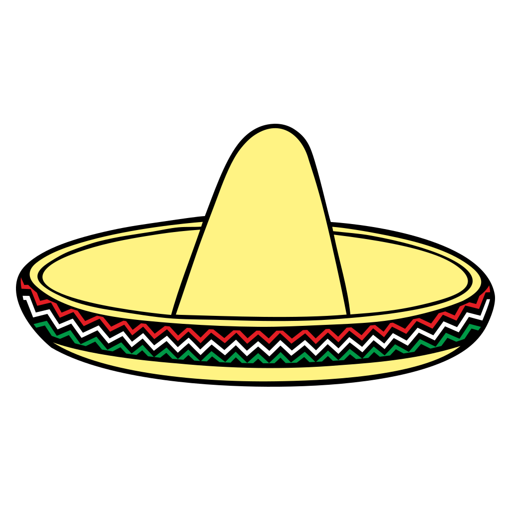 Creative vector sombrero design for crafting and cutting
