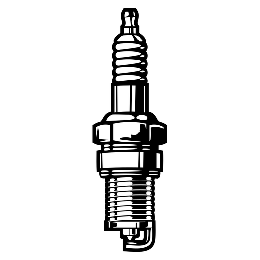 Creating art with spark plug vector design for crafting