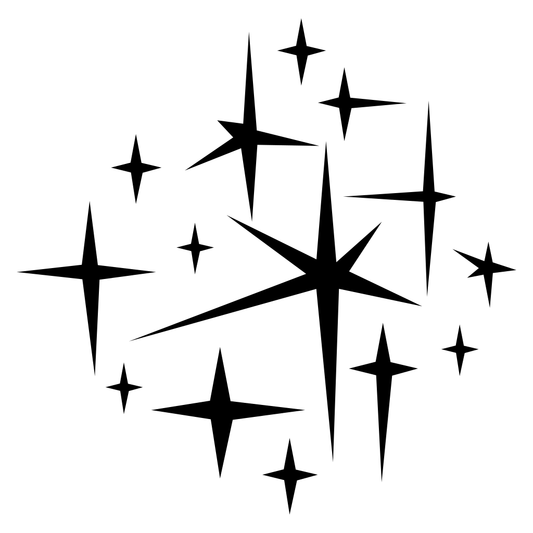 Creative spark design for cutting machines in vector format