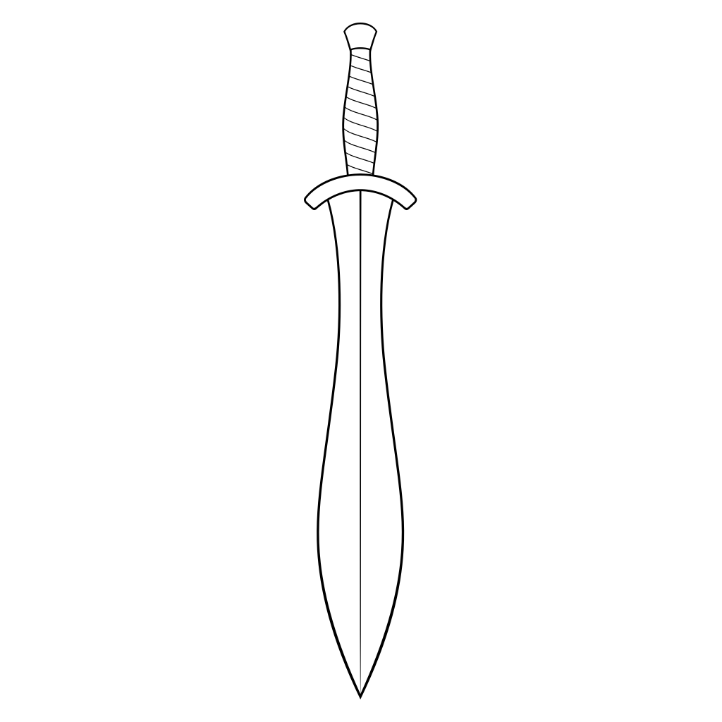 Spartan sword design for cutting machine projects