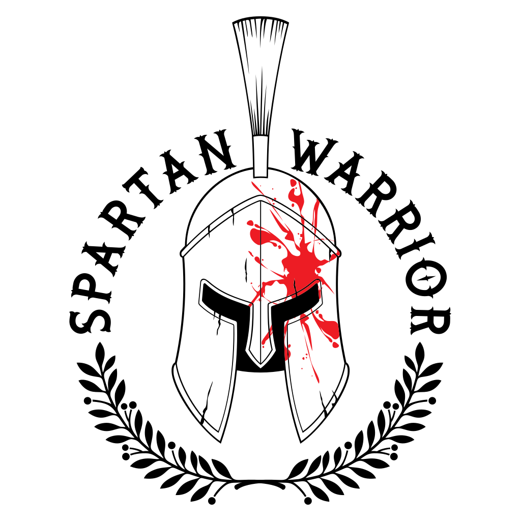 Spartan warrior emblem design for cutting machines