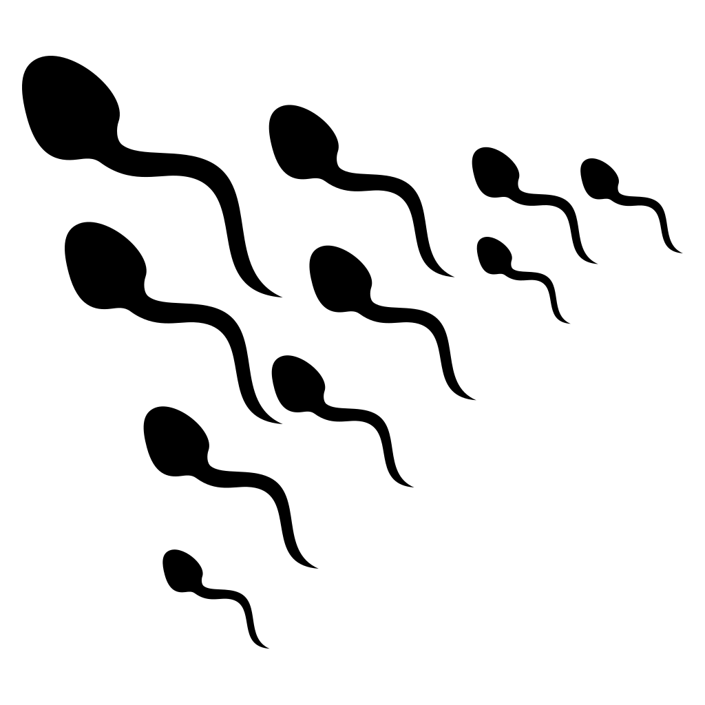 Playful sperm vector design for cutting machines