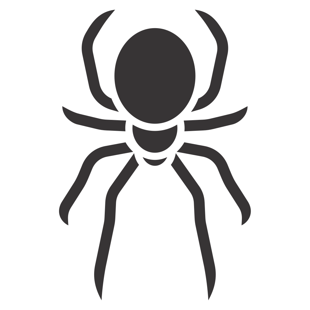 Unique black spider vector design for crafts and projects