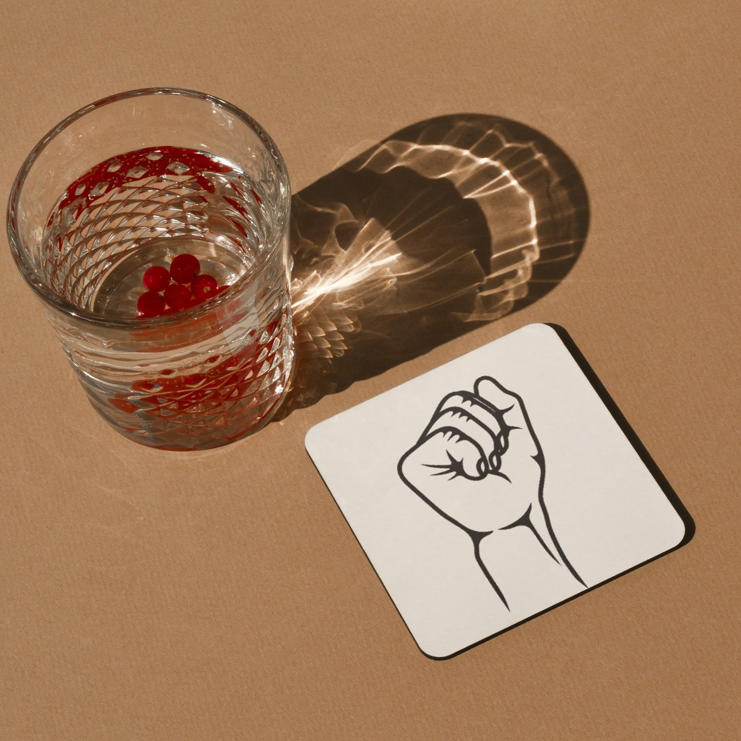 Fist raised in solidarity for social justice movements