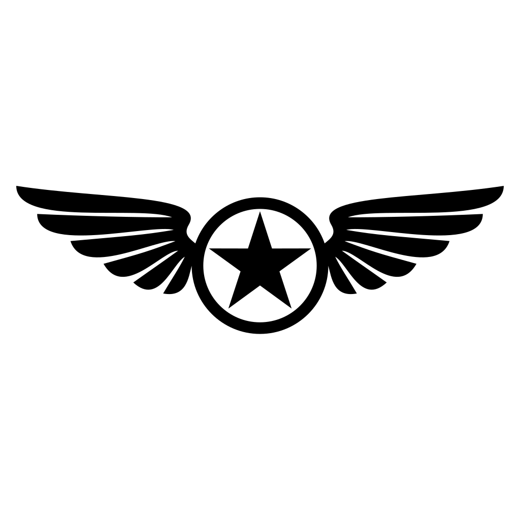 Creative star and wing design for cutting machine projects