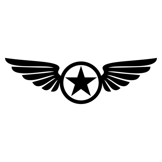 Creative star and wing design for cutting machine projects