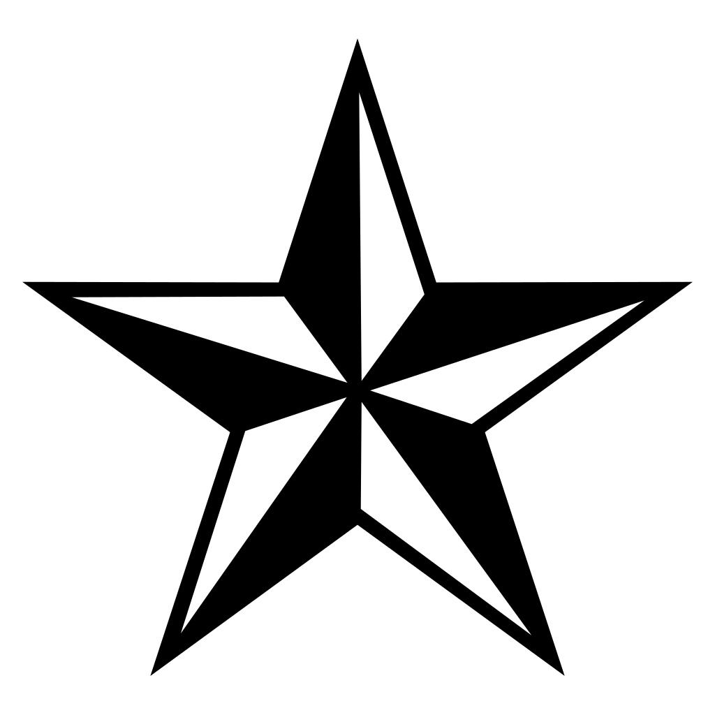 Unique five-pointed star design for crafting projects