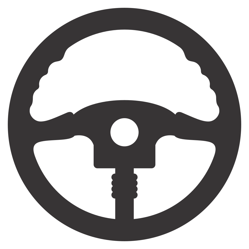 Creative steering wheel vector design for cutting machine