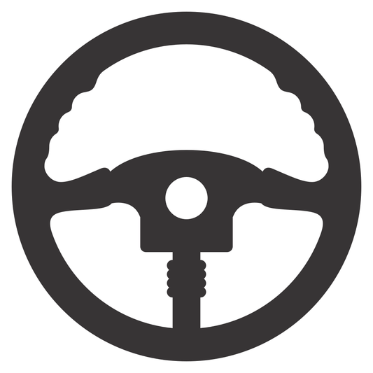 Creative steering wheel vector design for cutting machine