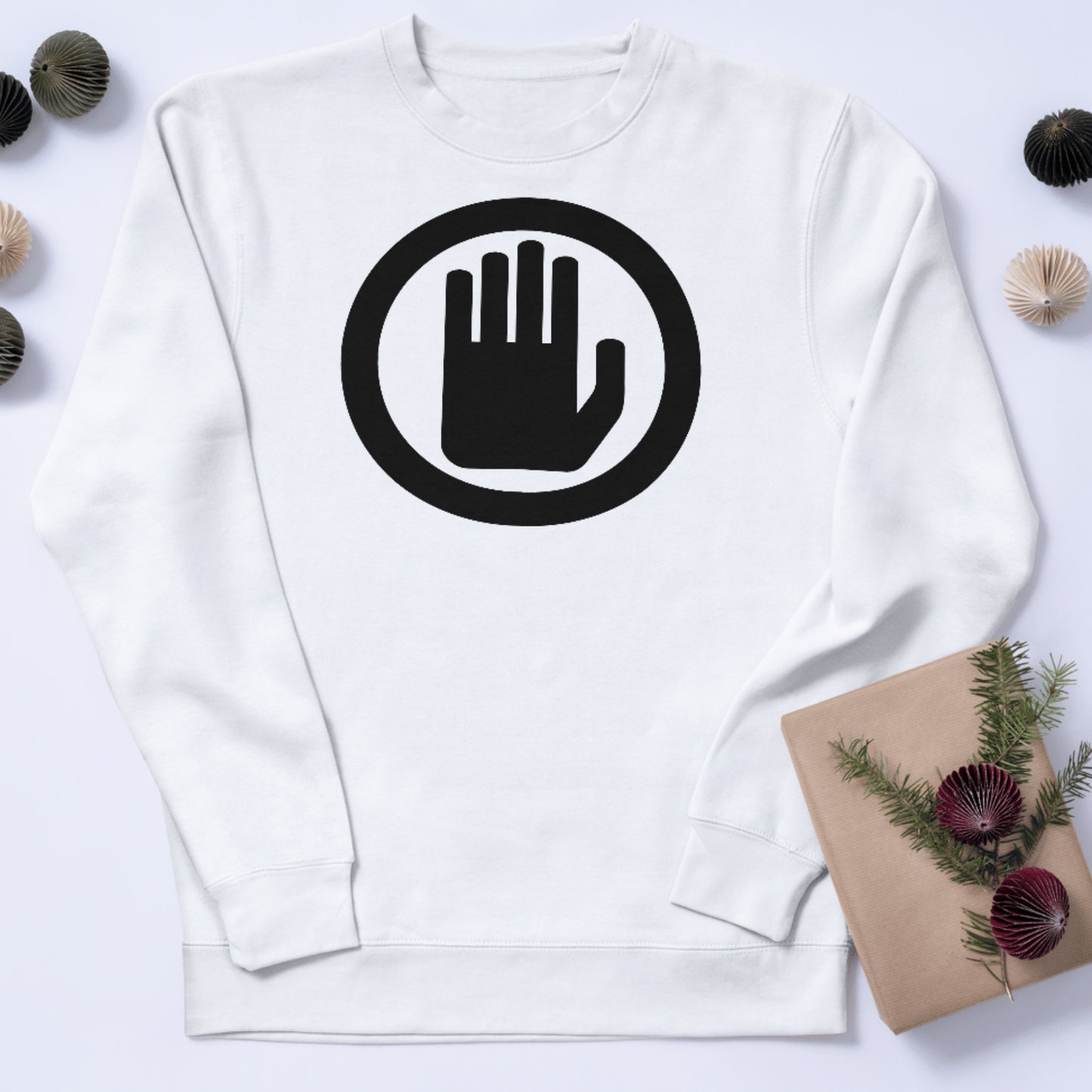 Creative vector file of a stop hand symbol for digital projects