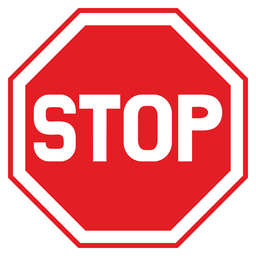 Creative vector stop sign design for cutting machines