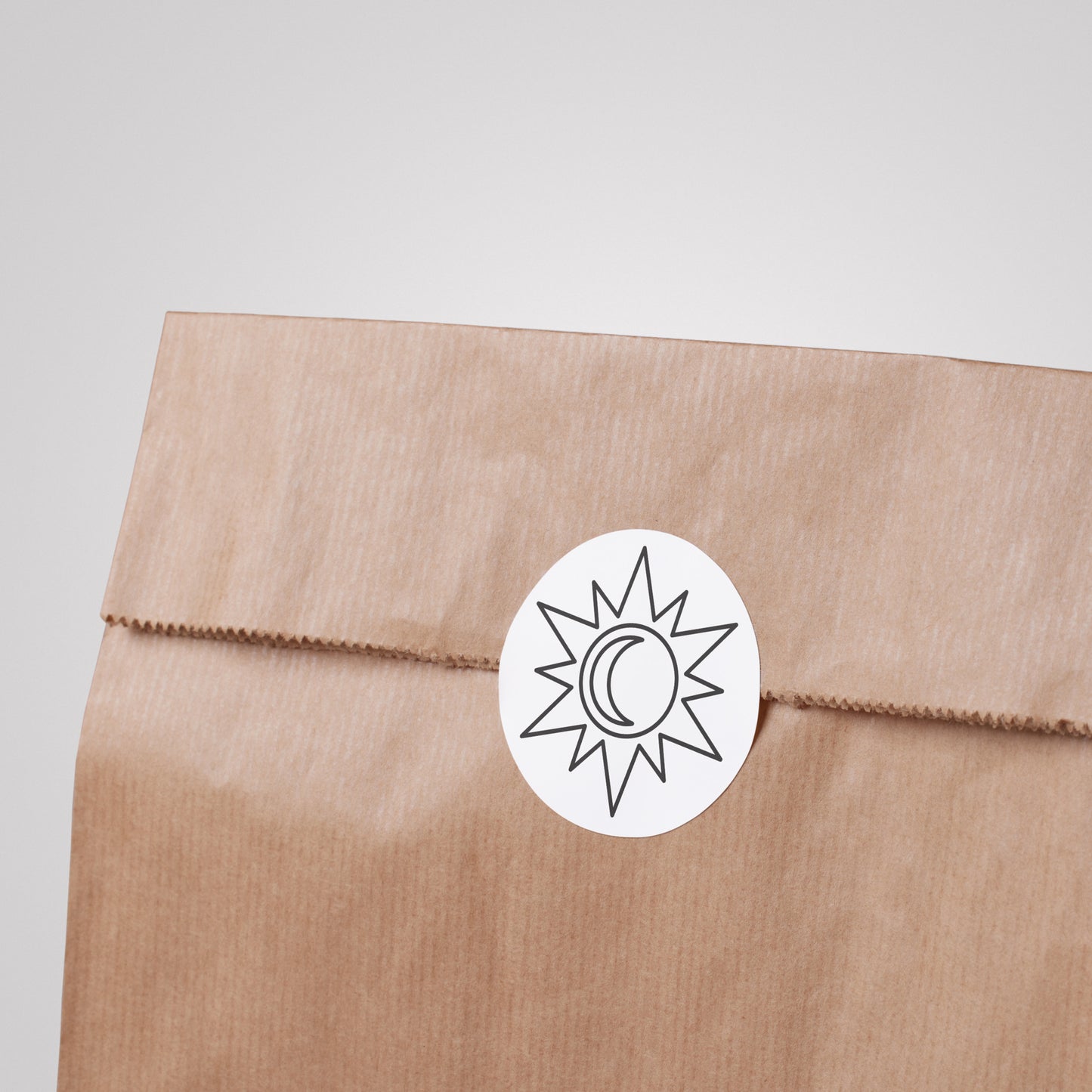 Sun and crescent design for creative cutting projects