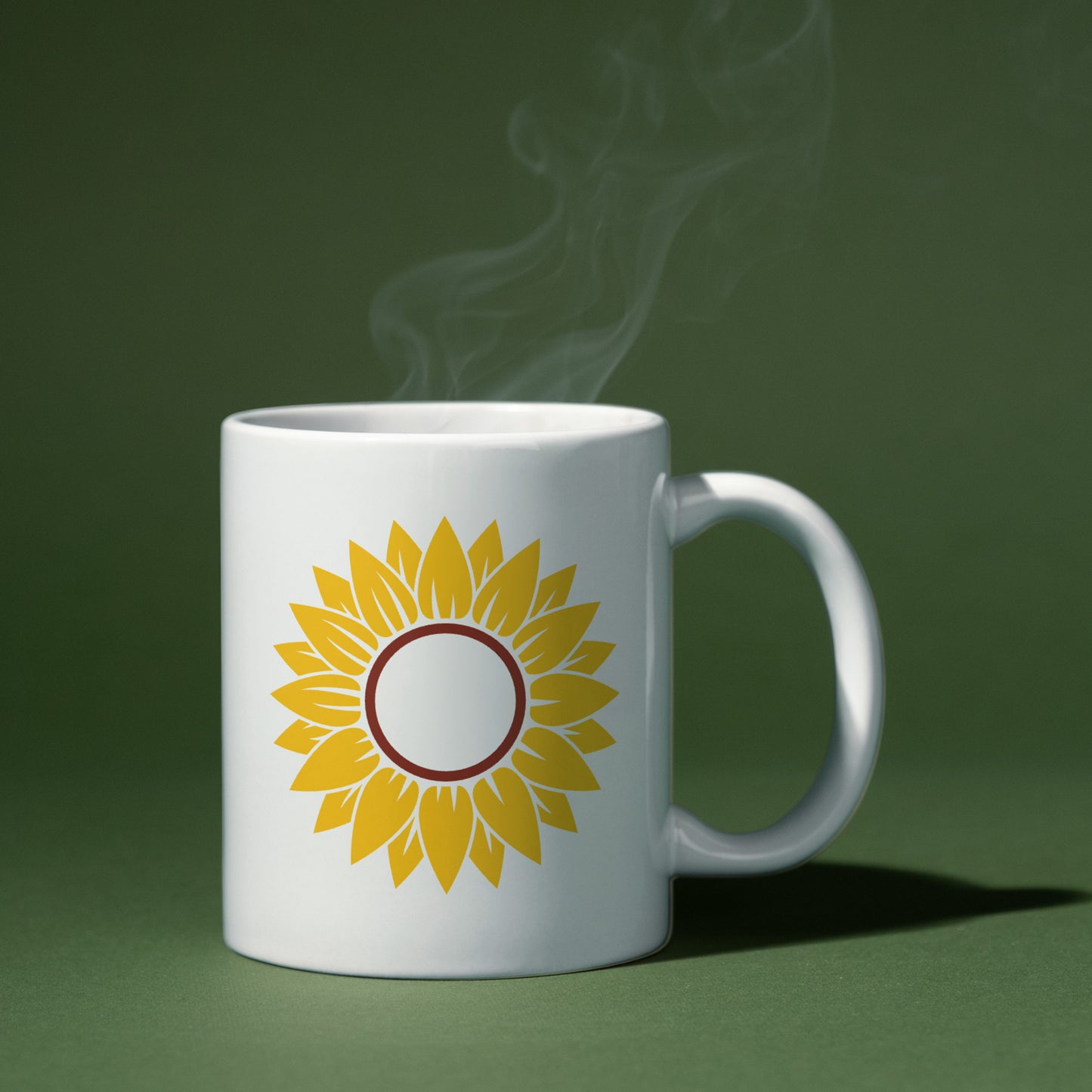 Eye-catching sunflower monogram design for crafting