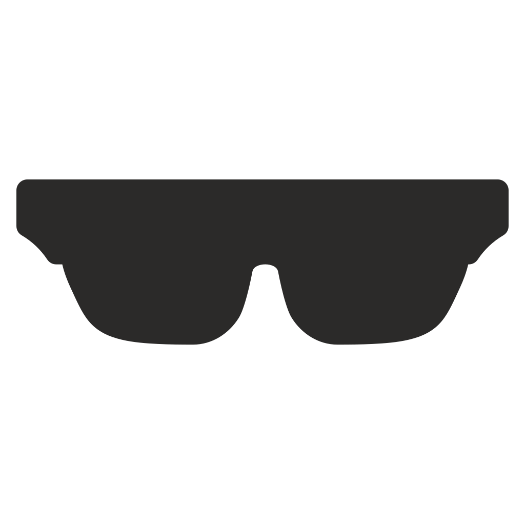 Stylish sunglasses silhouette design for cutting machines