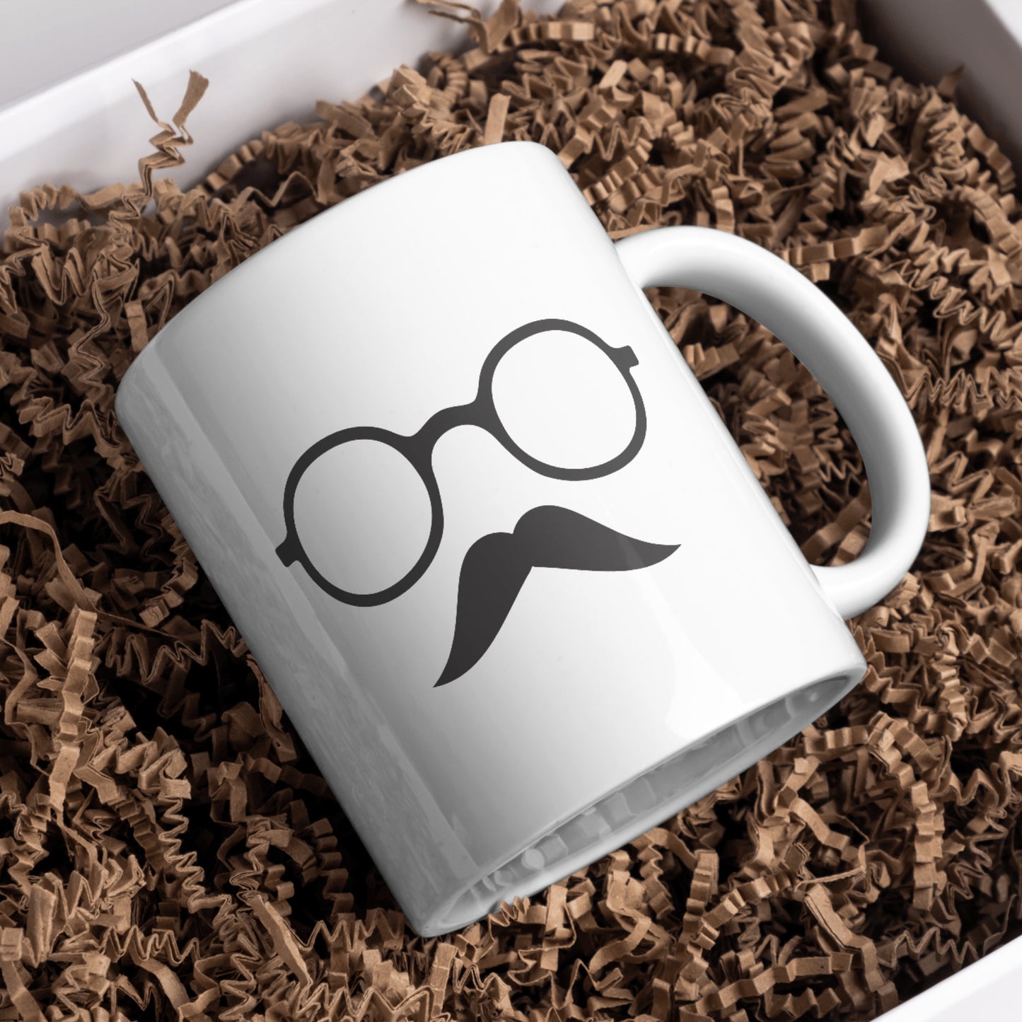 Creative vector design featuring sunglasses and a moustache