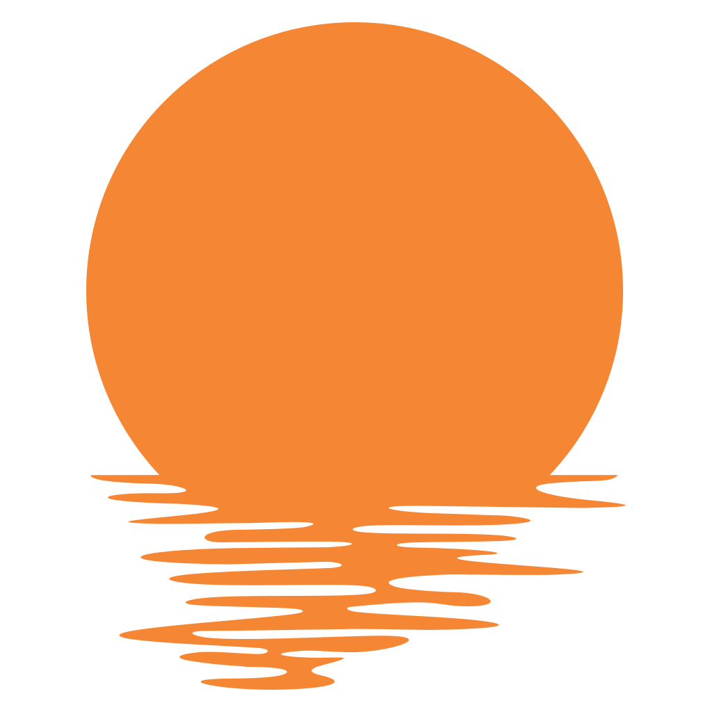 Sunset reflection design for creative crafting with svg files