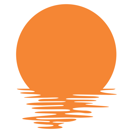 Sunset reflection design for creative crafting with svg files