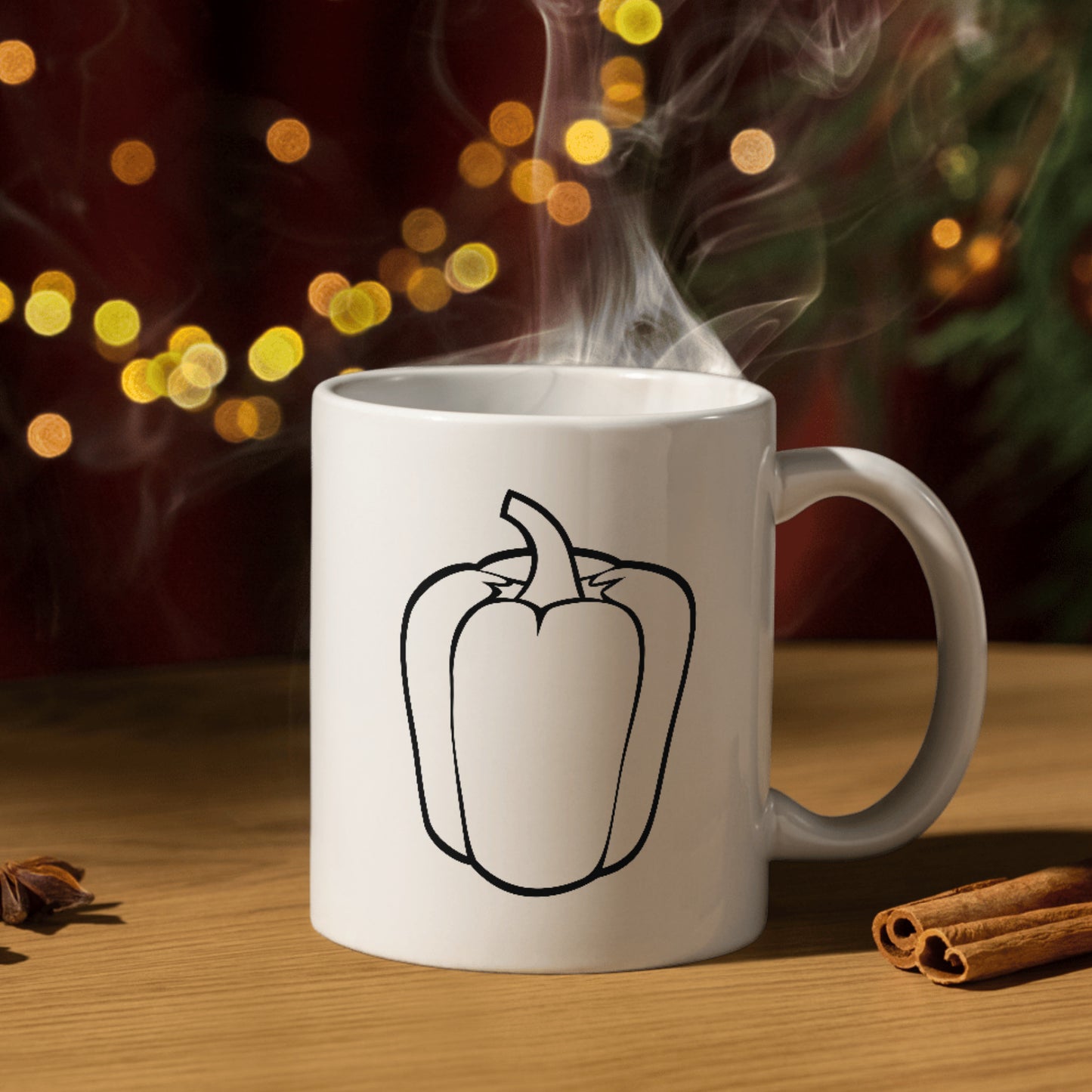 Sweet bell pepper vector design for crafting projects