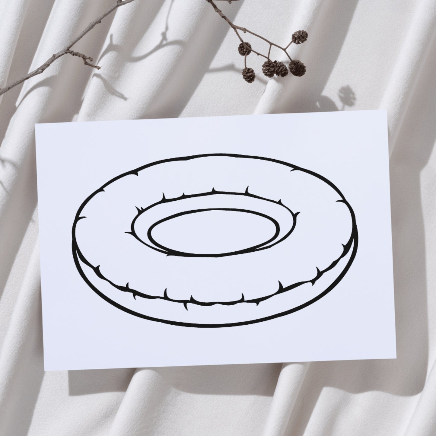 Creative swimming tire design for cutting machines