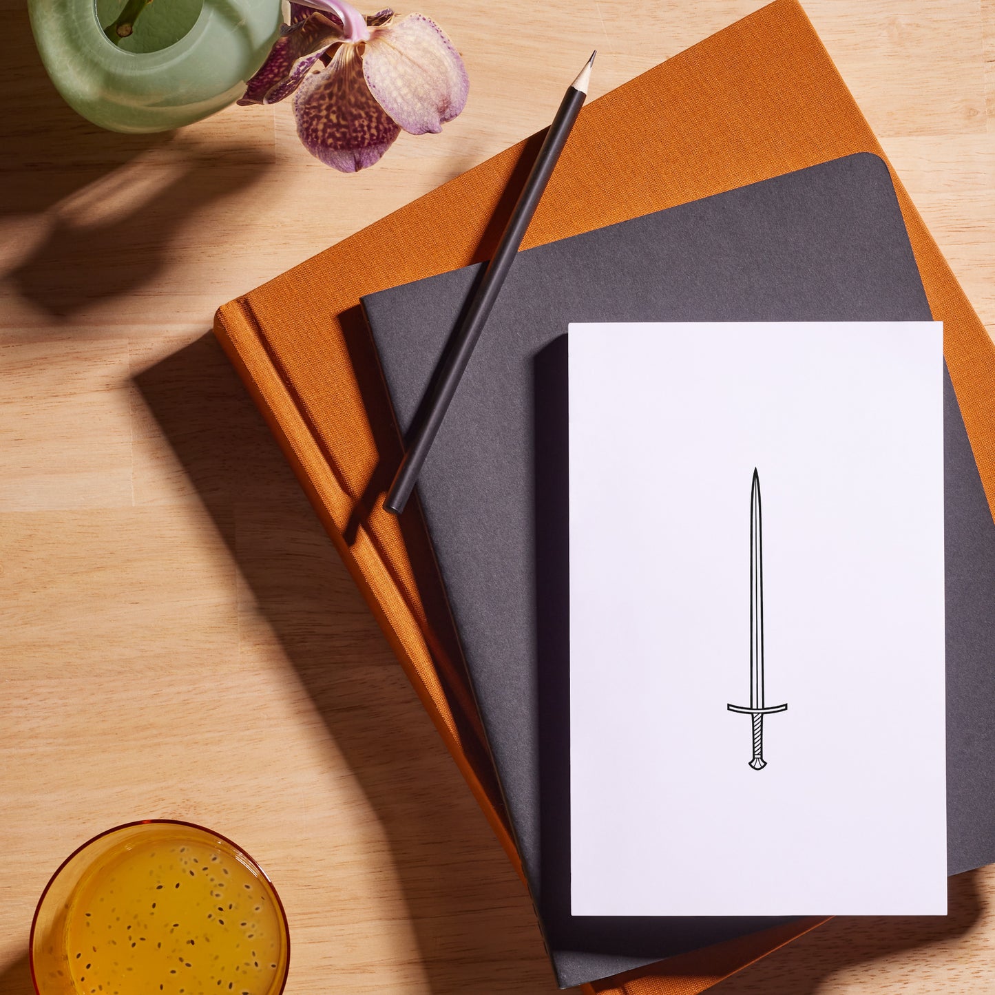 Elegant sword design for cutting machines in vector format