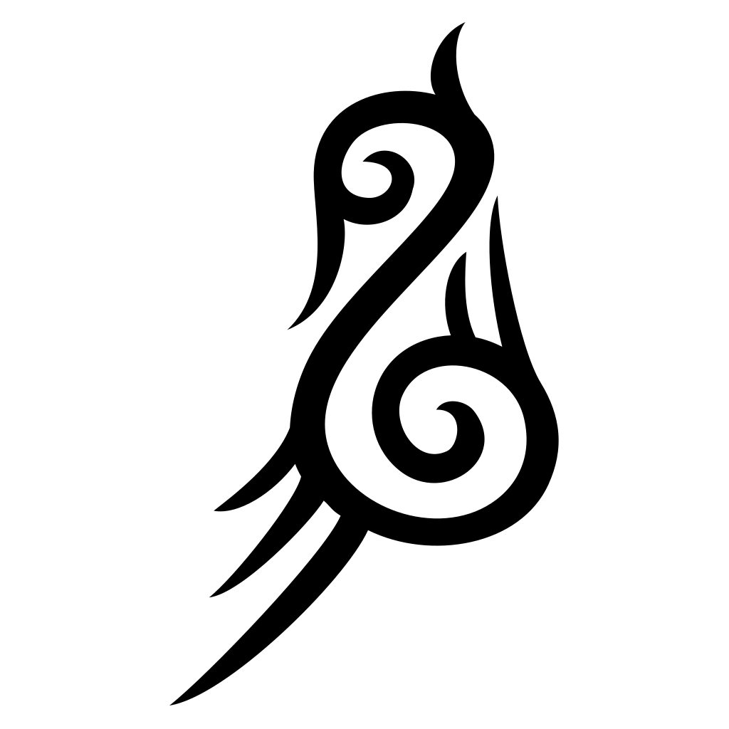 Elegant bird silhouette design for crafting enthusiasts