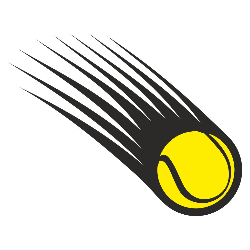 Creative vector design of a dynamic tennis ball in motion