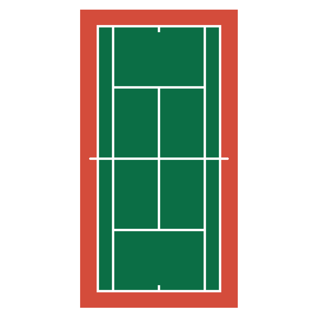 Tennis court vector design for crafting and cutting projects