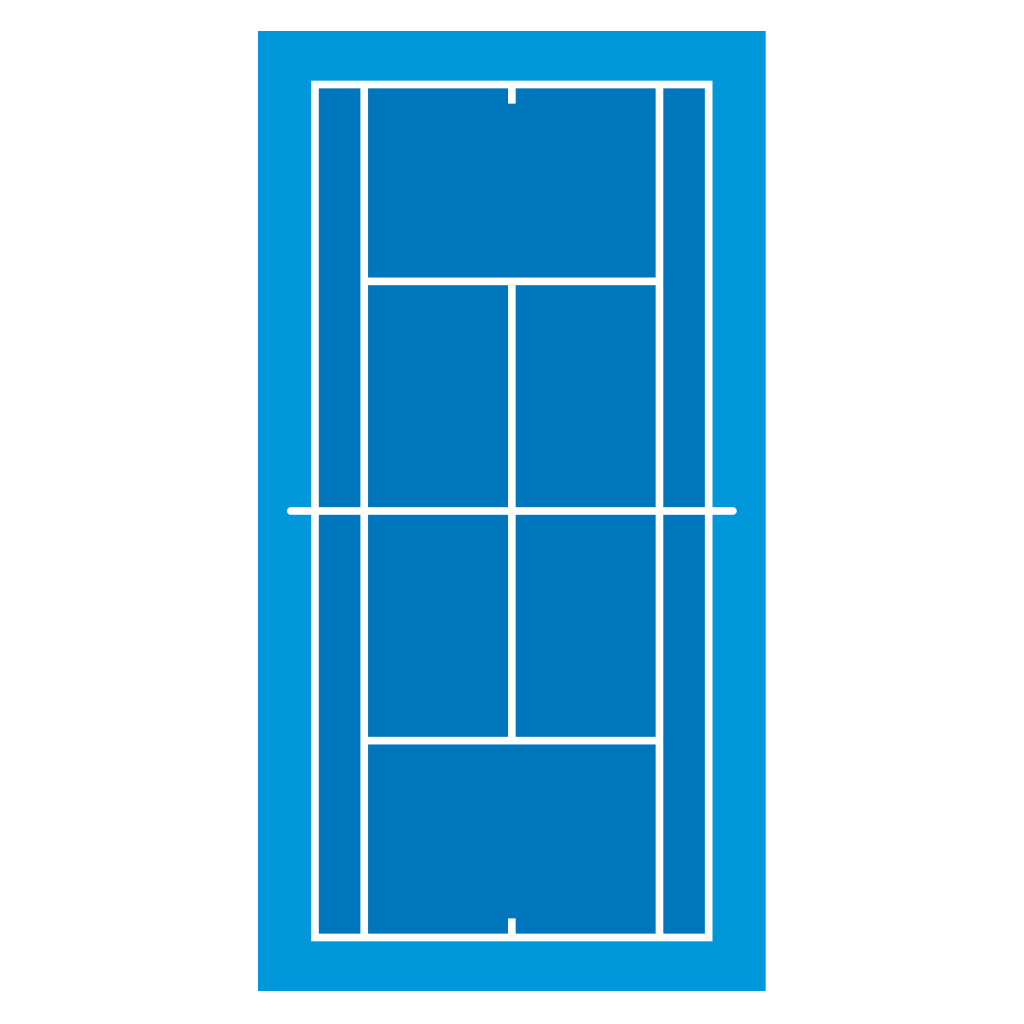 Creative vector design of a tennis court for cutting machines