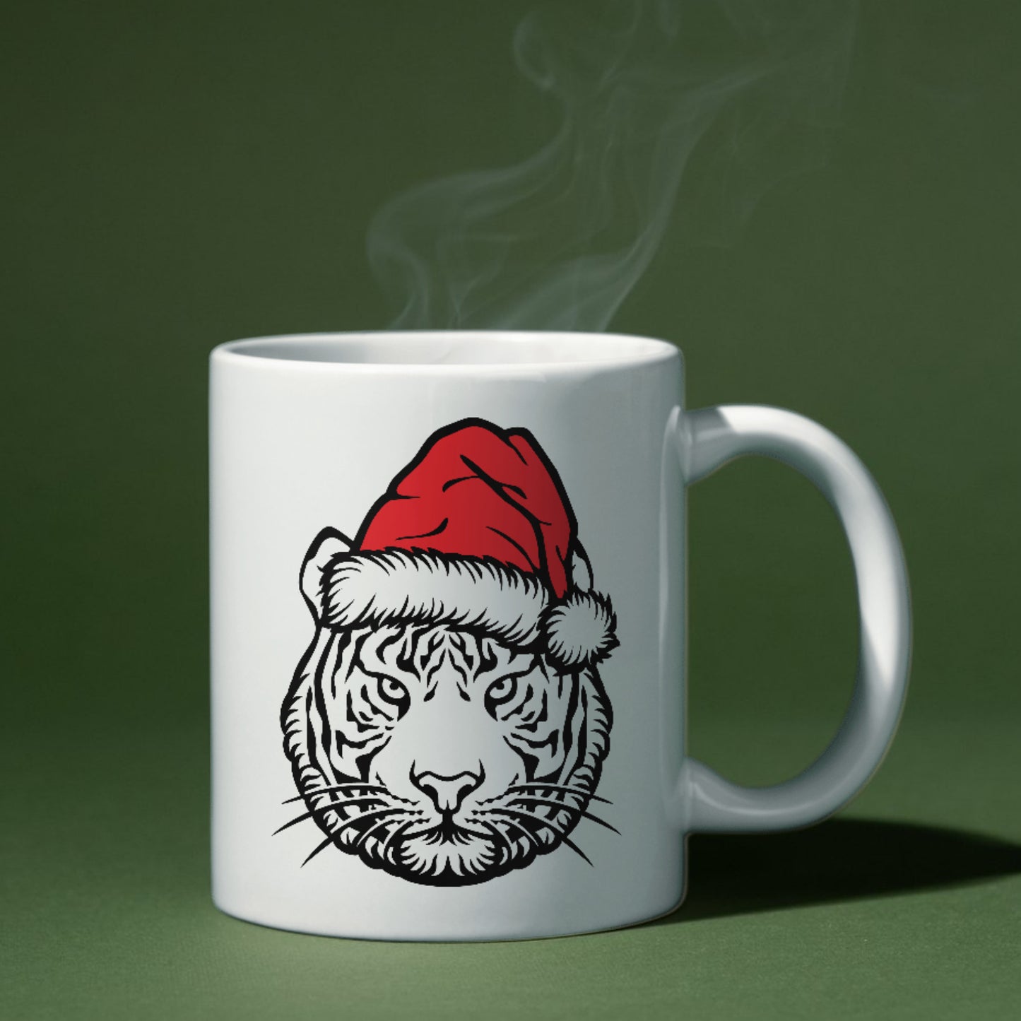 Unique Christmas tiger design for cutting machines