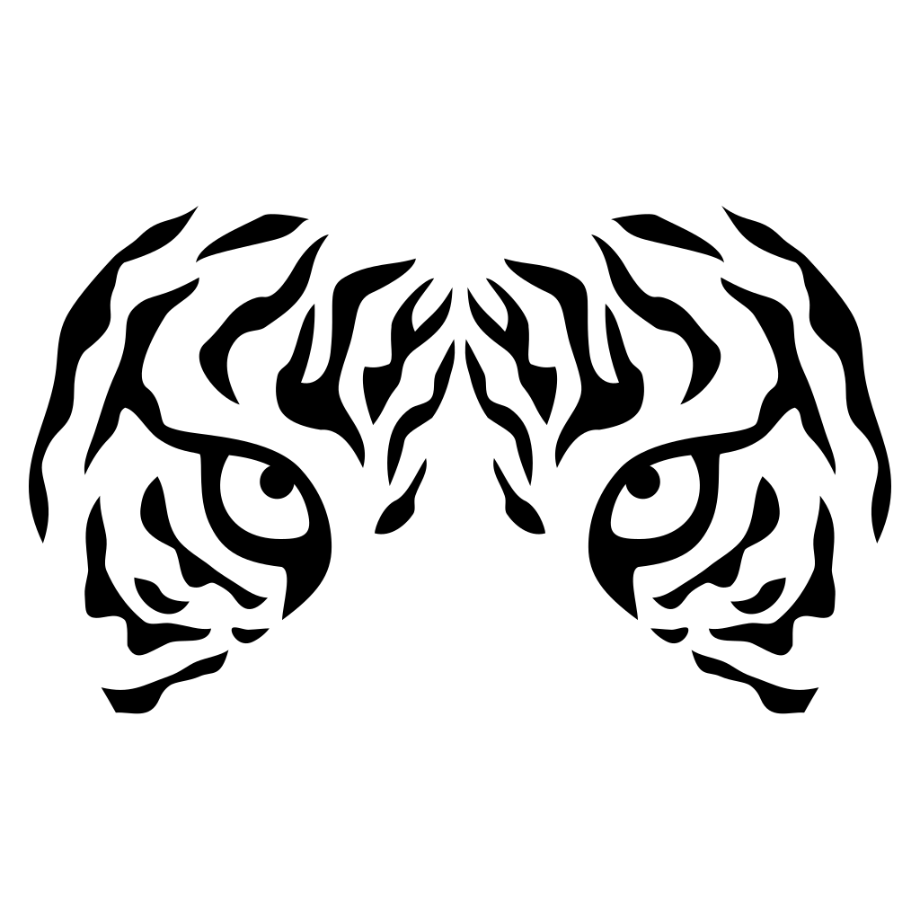 Discovering the fierce beauty of tiger eyes in vector design