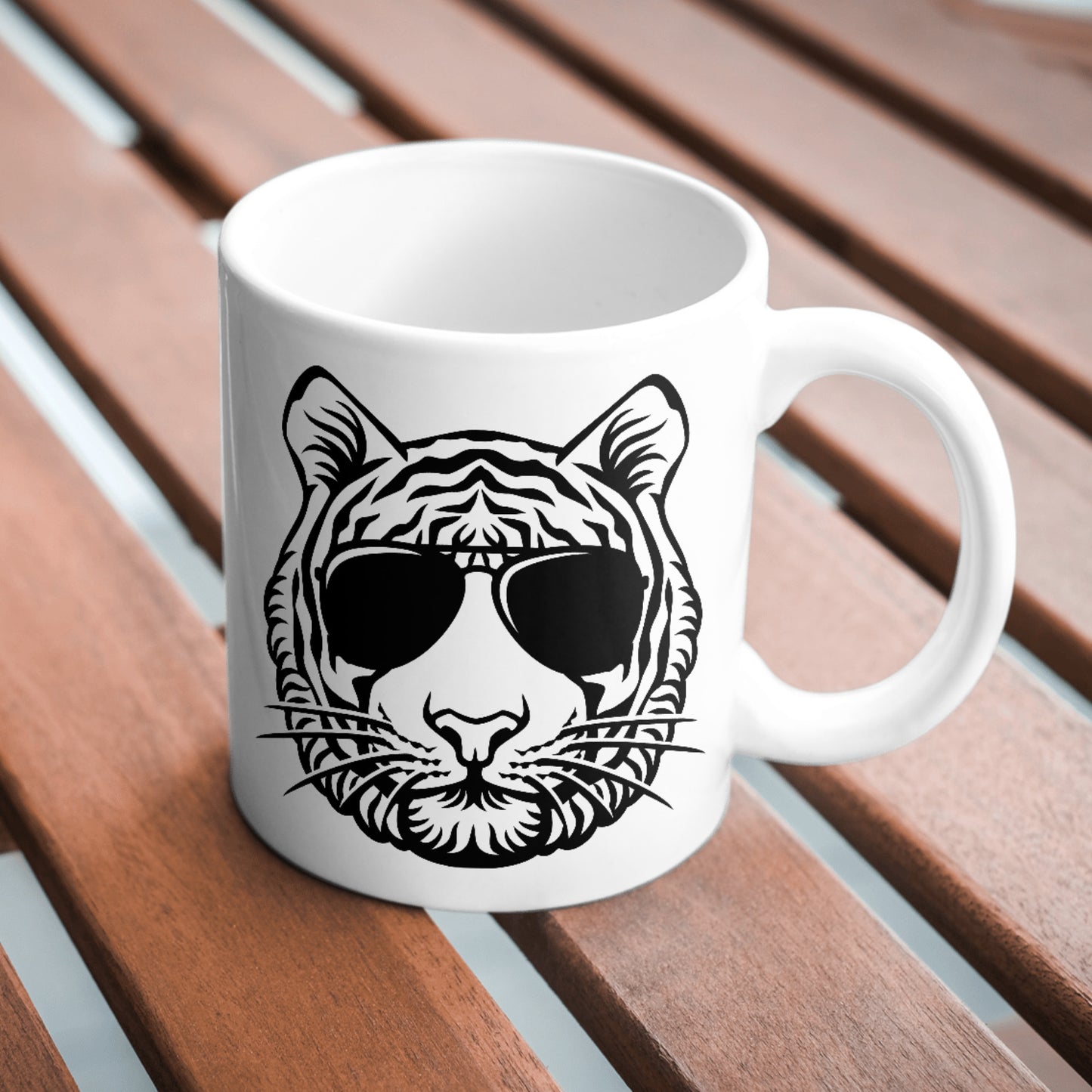 Cool tiger in sunglasses vector design for crafting projects