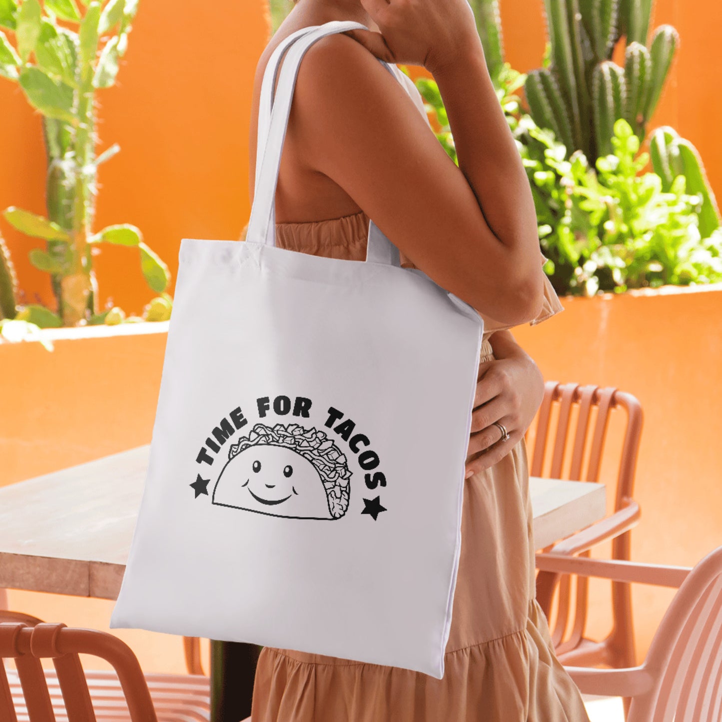 Celebrate culinary joy with cheerful taco vector design