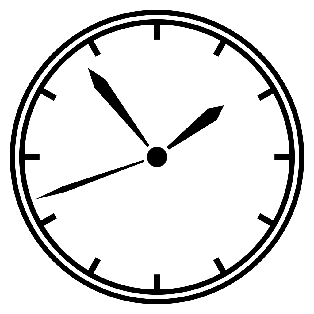 Elegant clock design for cutting machines in vector format