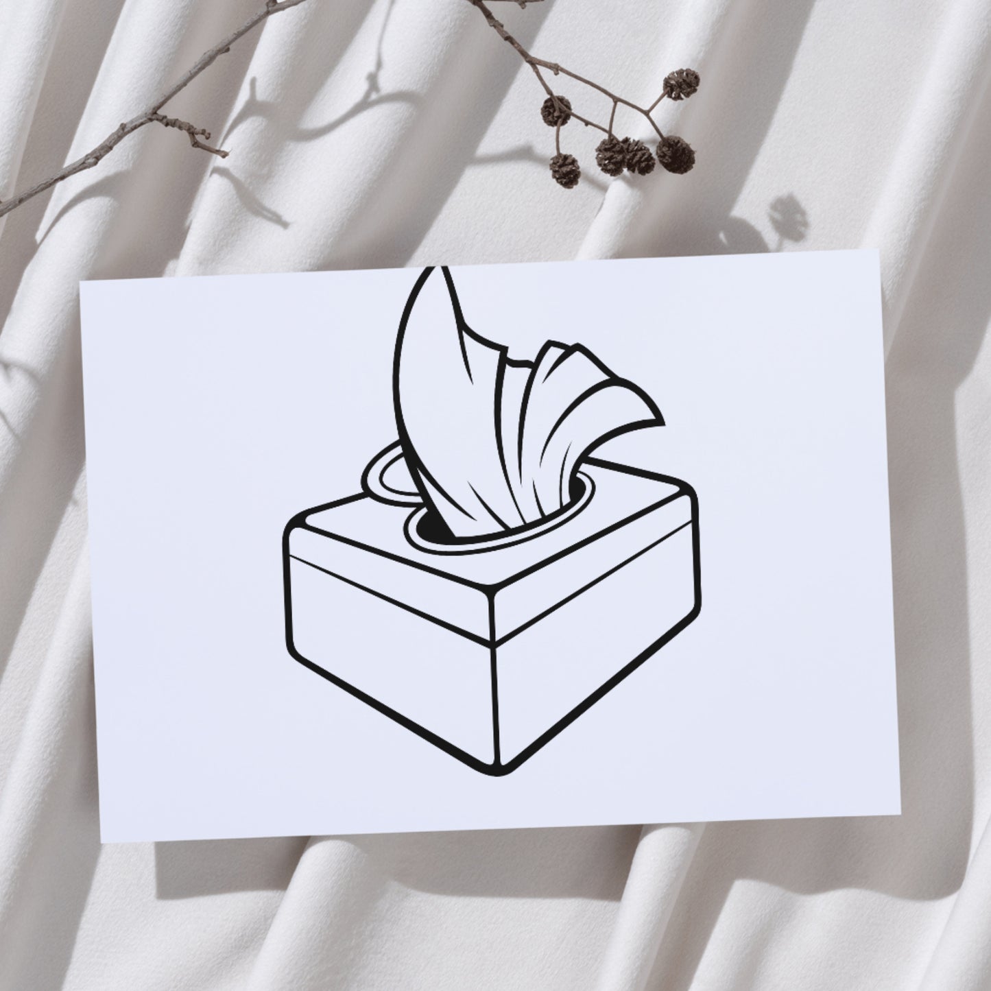 Creative tissue box design for cutting machine projects